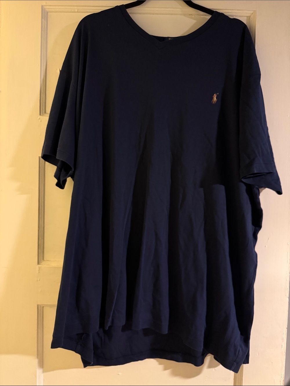 Ralph Lauren Navy Short-Sleeve V-Neck Tee